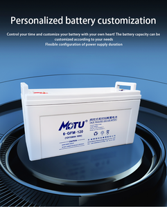 แบตเตอรี่ตะกั่วกรดแบบไม่ต้องบำรุงรักษา MOTU 12V 120Ah แบตเตอรี่ AGM และแบบ Deep Cycle สำหรับระบบพลังงานแสงอาทิตย์ สำรองไฟ คอมพิวเตอร์ - Product Image 2