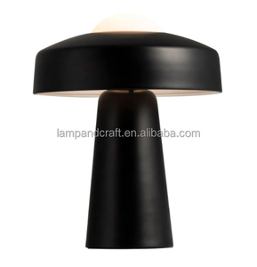 Lampe de bureau ronde en céramique bleue pour hall d'hôtel, chambre d'hôtel, salon, chambre à coucher, bureau, éclairage et décoration intérieure - Product Image 2