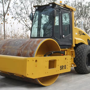 Rullo compattatore vibratorio a tamburo singolo motore diesel peso operativo 18 tonnellate rullo stradale - Product Image 1