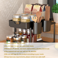 Étagère à épices double niveau sous l'évier, écologique, multifonctionnelle, personnalisable, rangement pour assaisonnements, étagère de cuisine de haute qualité