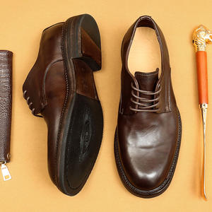 Zapatos Oxford de Cuero para Hombre, Estilo Británico, con Bordado de Camuflaje, Punta en Pico, Transpirables, Sin Cordones, para Bodas y Negocios - Product Image 5