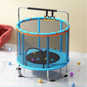 Trampolines elásticos de doble protección para niños grandes-<span class=keywords><strong>Cama</strong></span> de salto con red de seguridad Bungee Trampolín de doble tamaño para niños - Product Image 4