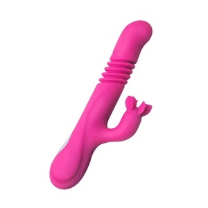 Popular Thrusting Rotation Heating Tongue Licking Rabbit Vibrator Clitoral <strong>Plastic</strong> Penis <strong>Dildo</strong> Vibrator Sex Toys for Woman - Product Image 3