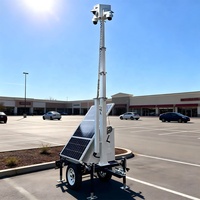 Remolque de Seguridad Solar Resistente a la Intemperie con Opción de Rotación de 360° °   Sistema de Alarma con Cámara PTZ para Seguridad de Eventos
