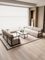 Neuer Chinesischer Stil Moderner Luxus PU-Leder Sofa Stuhl Tisch Kombination Wohnzimmer Heim-Möbel für Hotel/Club/Teehaus