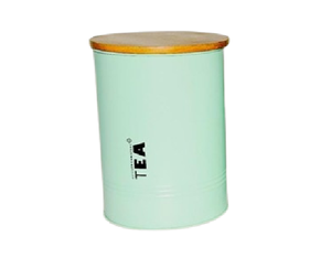 Metal & Wood Storage Large Capacity <b>Container</b> With Wooden Lid And Gold Bone Knob Decorative <b>Dog</b> <b>Food</b> Canister Dining Serving Jar - Product Image 6