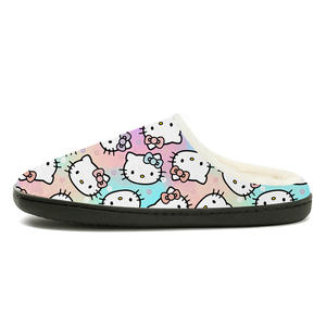 รองเท้าแตะผ้าฝ้ายแบบสั่งทำพิเศษ สั่งขั้นต่ำ 1 คู่ รองเท้าแตะแบบสวมใส่ในบ้าน สำหรับทั้งชายและหญิง  แบบหนานุ่ม  ไม่ลื่น  ให้ความอบอุ่น - Product Image 2