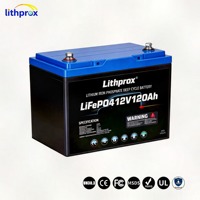Batterie de chariot élévateur industriel LiFePO4 12V 120AH pour camion industriel, étanche IP67, certifiée CE RoHS UN38.3 UL, fabrication OEM ODM