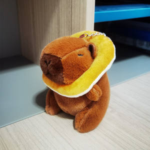ของเล่นตุ๊กตายัดนุ่นรูปสัตว์ Capybara พวงกุญแจสุดน่ารัก - Product Image 6