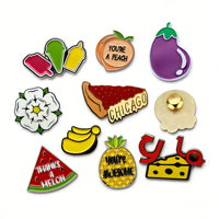 Broches personnalisées en métal de haute qualité avec logo sur mesure, motifs chats et animaux mignons, émail souple ou dur