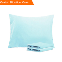 Taie d'oreiller personnalisée en microfibre/polyester/bambou biologique/100% coton, housse de taie d'oreiller en microfibre
