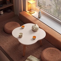 Table d'appoint en bois pour baie vitrée, table basse de balcon, table de sol pour chambre à coucher, bureau tatami, table basse minimaliste, table Khang
