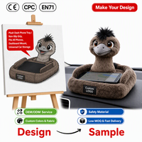 Fabricant de jouets en peluche personnalisés, poupée en peluche personnalisée Emu Dash, support de téléphone antidérapant, compatible avec tous les téléphones, support de tableau de bord universel