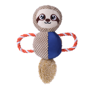 Jouets à couiner pour animaux de compagnie, animaux en peluche, renard, lapin, chien, jouets à tirer, jouet pour chien activé par le mouvement - Product Image 5