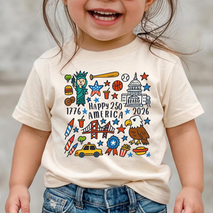 T-Shirt Patriottica per il 250° Anniversario della Bandiera Americana, 4 Luglio 1776-2026, Maglietta Casual da Uomo in Cotone Lavorato a Maglia con Stampa - Product Image 3