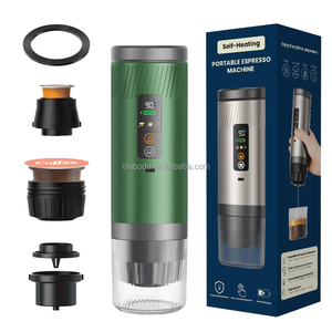 <span class=keywords><strong>Machine</strong></span> à expresso portable 88W avec écran LED, charge USB-C, compatible avec les capsules K-Cup, pour voiture, voyage, camping, extérieur - Product Image 1