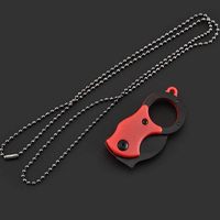 Mini-vouwmes van roestvrij staal met haakvormig lemmet, doosopener met metalen achterclip voor magazijn, verpakking, kantoorbenodigdheden