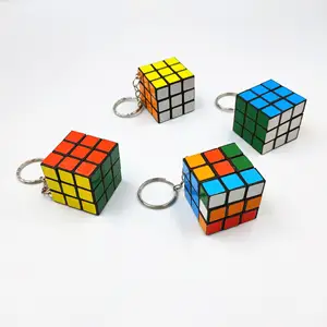 Mode Sieraden Cadeau Creatieve Puzzel Rubik 'S Kubus Hanger Sleutelhanger Mini Rubik 'S Kubus Sleutelhanger