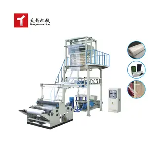 Tianyue High Speed Small Extruder Film Blowing Machine Lifting and Rotating Machine Head PE PP ABC ABS PVC Film Blowing Machine