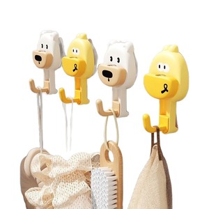 ตะขอแขวนรูปเป็ดน้อยสีเหลืองน่ารัก แบบติดผนังด้วยกาวในตัว รับน้ำหนักได้มาก สำหรับห้องน้ำ ห้องครัว ประตู - Product Image 3