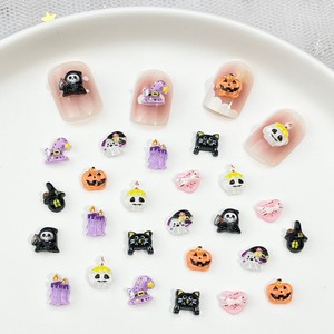 Decorazioni per Unghie Halloween 2025, Mini Zucca e Fantasma 3D in Resina, 9 Stili Diversi Assortiti, Brillantini per Nail Art - Product Image 1