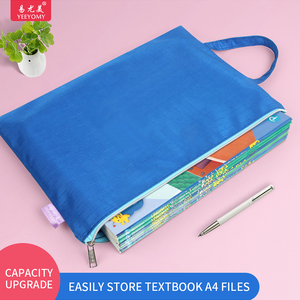 Thăng hoa vải Dây Kéo Túi tài liệu A4 tập tin thư mục sách sinh viên túi với xử lý túi sách cho trẻ em số lượng lớn - Product Image 4