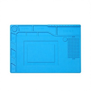 Tapis de réparation en gel de silicone magnétique haute densité avec coussinet de positionnement pour vis, pour travaux avec <span class=keywords><strong>fer</strong></span> à <span class=keywords><strong>souder</strong></span> et pistolet à air chaud - Product Image 1