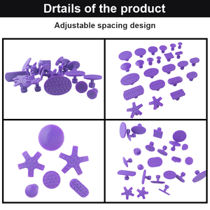 Lot de 24 languettes de colle PDR violettes pour la <span class=keywords><strong>réparation</strong></span> des bosses, outils professionnels de débosselage sans peinture pour la <span class=keywords><strong>réparation</strong></span> des dommages de grêle - Product Image 2