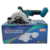 Scie circulaire électrique sans balais professionnelle de 5 pouces, 21V, outil électrique industriel portable pour le bois avec une profondeur de coupe de 45 mm