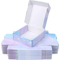 Boîtes d'expédition en carton blanc imprimées sur mesure, boîtes d'expédition en carton ondulé, emballage cadeau pour vêtements e-commerce