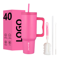 Nueva Taza de Acero Inoxidable 304 con Diseño de Dibujos Animados, 40 oz, Aislada al Vacío, Portátil, con Asa, Gran Capacidad, Duradera, para Exteriores