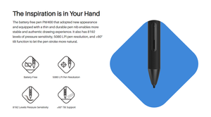 Huion RTP-700 6 lập trình cảm ứng bấm phím Pin-Miễn phí bút stylus với chức năng nghiêng đồ họa vẽ máy tính bảng - Product Image 4