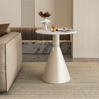 Table basse de dalle de roche crème minimaliste moderne de Style nordique petite Table d'appoint pour meubles de maison balcon chevet Internet