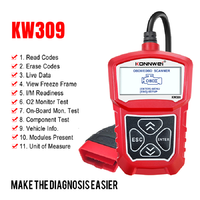 KW309 KW310 OBD1 escáner lector de código de error del motor escáner automotriz OBD2 coche OBD escáner Pk ELM327 herramienta de diagnóstico de reparación