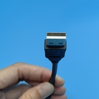 Scanner d'imprimante USB haute vitesse a vers B Midi avec assemblage de câble blindé à anneau magnétique Harnais de câbles adaptateur USB 2.0