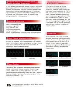 ITECH IT7322 750VA AC Power Supply 300V 6A Variable Frequency Power <strong>Source</strong> Supply Programmable - Product Image 6