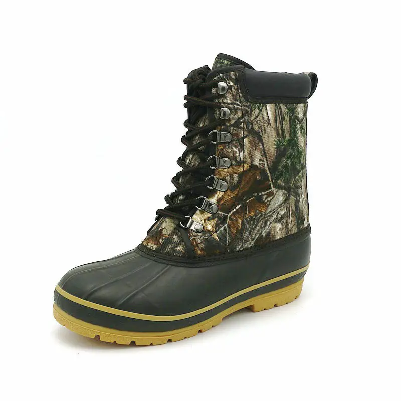 Best Selling Stylish Warm Waterproof Hunting Camouflage Men Ankle Snow Winter Duck Boots