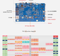 Carte de développement Orange Pi 5 Pro RK3588S de l'usine Rockchip avec 4GB 8GB 16GB 32GB LPDDR5 Android OS Kits