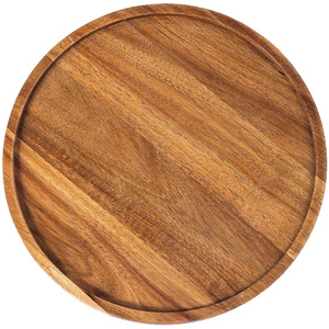 Wooden <b>Tray</b> For Breakfast <b>Snacks</b> Fruit Coffee Shop Living Room Tabletop Decorations Solid Color - Product Image 4