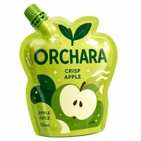 Op maat bedrukte, lekvrije, hersluitbare, gelamineerde spuitzakjes voor premium fruit sap, melk, gelei, milieuvriendelijk