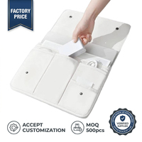 Housse de protection pour ordinateur portable et accessoires, en nylon imperméable, antichoc, multi-poches, avec logo personnalisé
