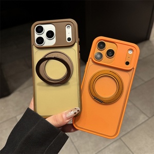 Luxury Matte Magnetic Phone case with Hidden <b>Stand</b> for iphone 17 Invisible <b>Stand</b> Protective Cases - Product Image 3