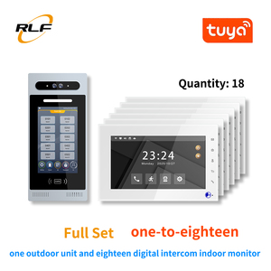 1V18 <span class=keywords><strong>Intercom</strong></span> Video POE Türklingel TCP/IP Kabelgebundenes Video-Gegensprechsystem Türtelefone mit Tuya für Mehrfamilienhäuser - Product Image 1