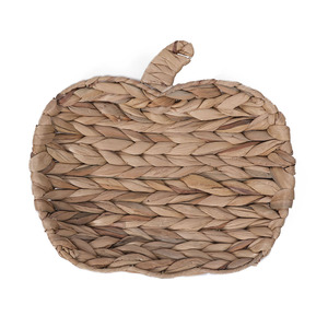Rustic Straw Woven Oval <b>Storage</b> <b>Tray</b> For Desktop Organization Linyi Made XH24-343DZ - Product Image 3