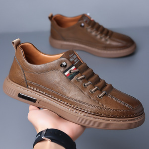 Nouvelles Chaussures en Cuir Décontractées pour Hommes Printemps 2026 – Semelle Souple, Légères, Sportives, Antidérapantes, Résistantes à l'Usure, Tendance Mode - Product Image 4