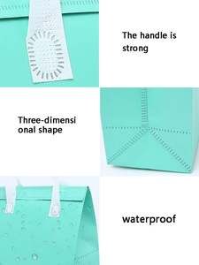 Sac isotherme réutilisable personnalisé en non-tissé avec logo promotionnel pour livraison à emporter - Product Image 6