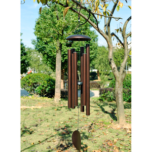 กระดิ่งลมโลหะสีบรอนซ์กลางแจ้งขนาด45นิ้วของตกแต่งสวนที่มีความเห็นอกเห็นใจเพลงที่ระลึกทำจากอลูมิเนียมและเหล็ก - Product Image 3