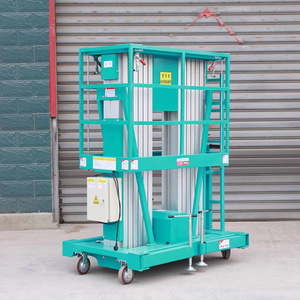 Small Indoor Manual Stainless Steel Double Column Hydraulic <b>Scissor</b> <b>Lift</b> Platform 300kg Load Capacity 2.0kw Power for Hotels - Product Image 5