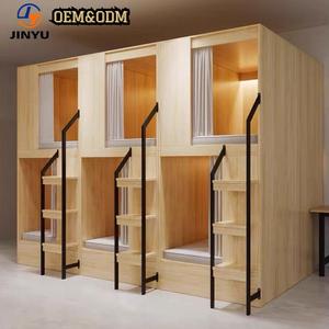 Cortina de litera de cápsula Modular de grado comercial moderna para juegos Esports hoteles Panel duradero alojamiento de dormitorio para - Product Image 1