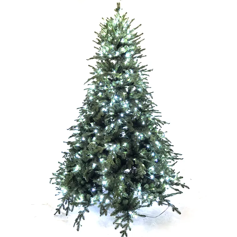 180m personalizzato nuovo tipo di lusso artificiale Pe & Pvc misto albero di natale decorazione con luci a Led